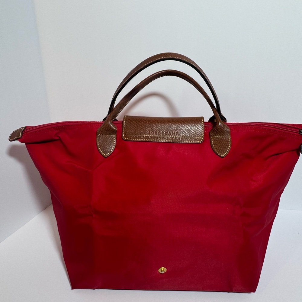 Red Longchamp Tote - Picture 8 of 9